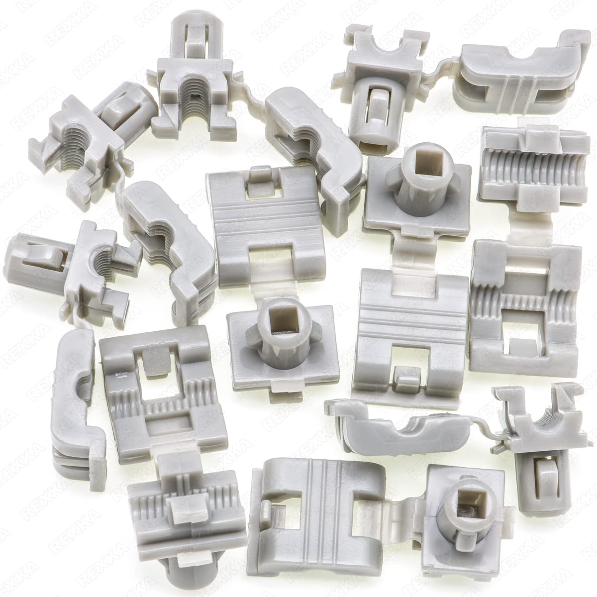 Rexka 10 piece GM Ford door lock rod clips — view 2
