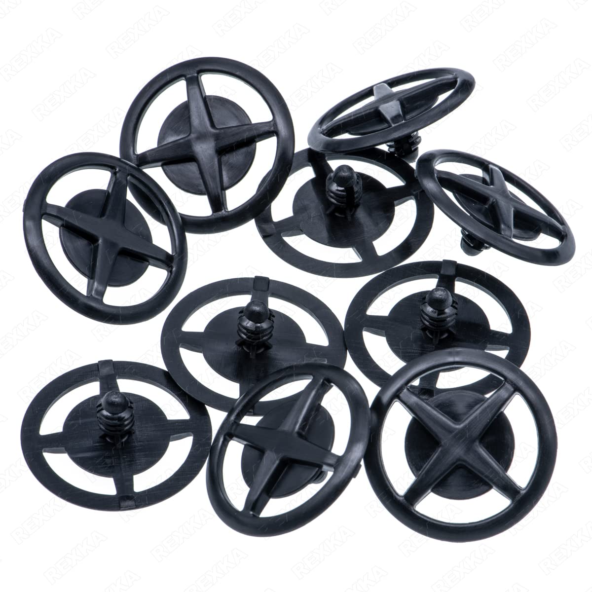 Rexka 10 piece Nissan hood insulation clips — view 2