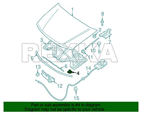 Rexka 10 piece Nissan hood insulation clips — view 7