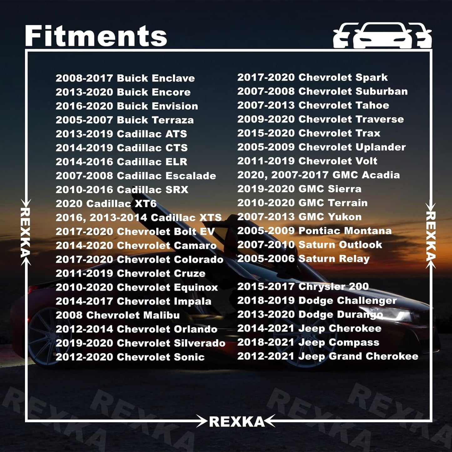 Rexka 20 piece Jeep rocker flare clips — view 5