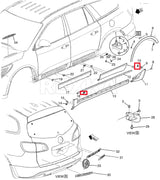 Rexka 20 piece Jeep rocker flare clips — view 7
