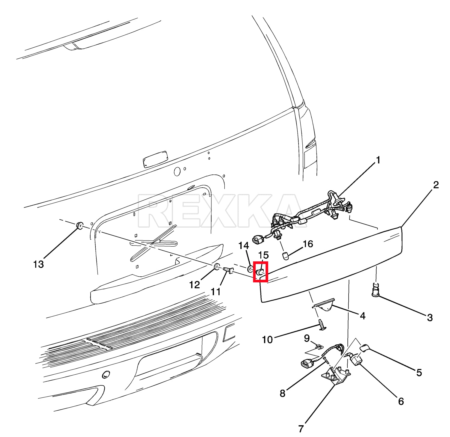 Rexka 20 piece Jeep rocker flare clips — view 9