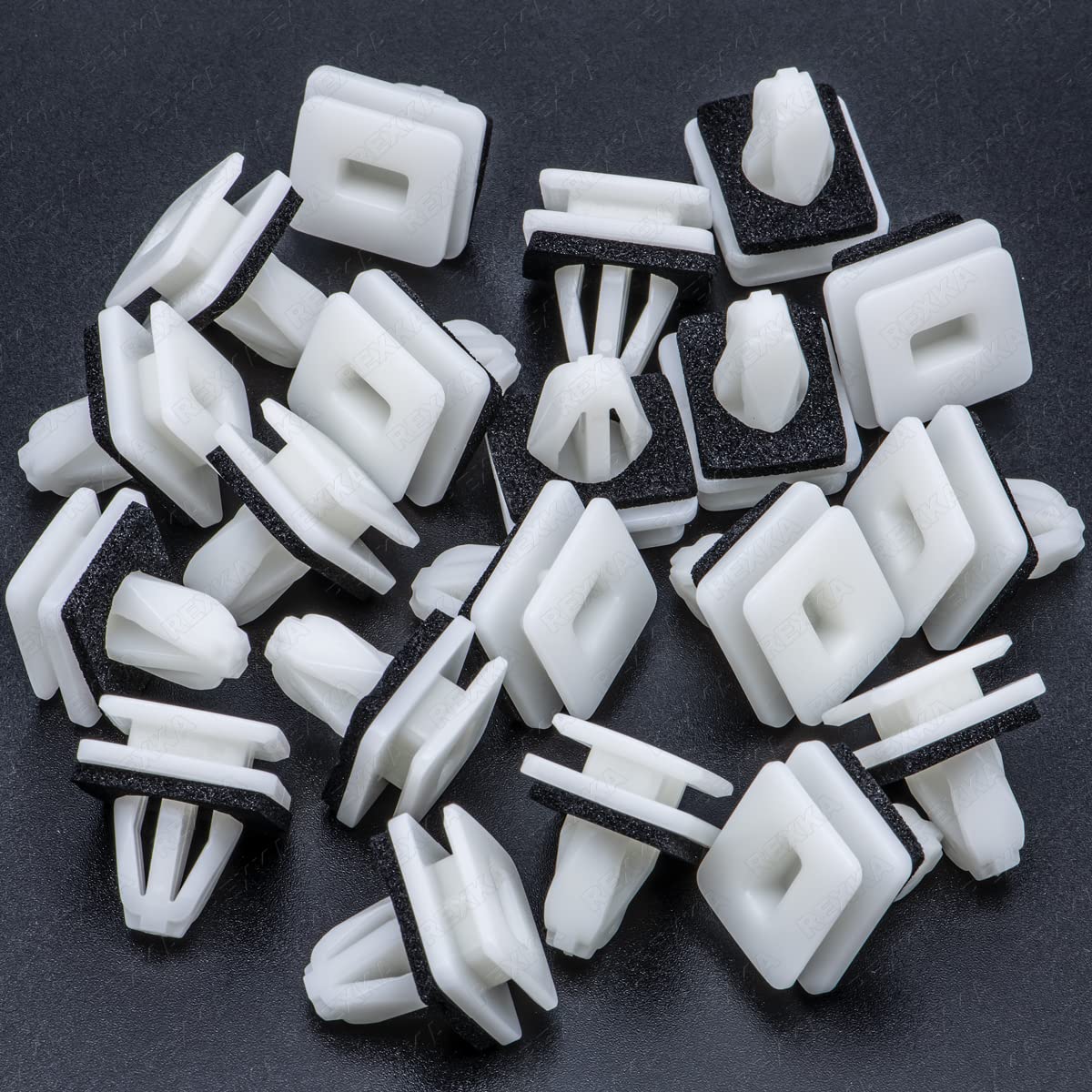 Rexka 20 piece Honda rocker moulding clips — view 6