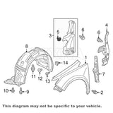 Rexka 20 piece Honda rocker moulding clips — view 8