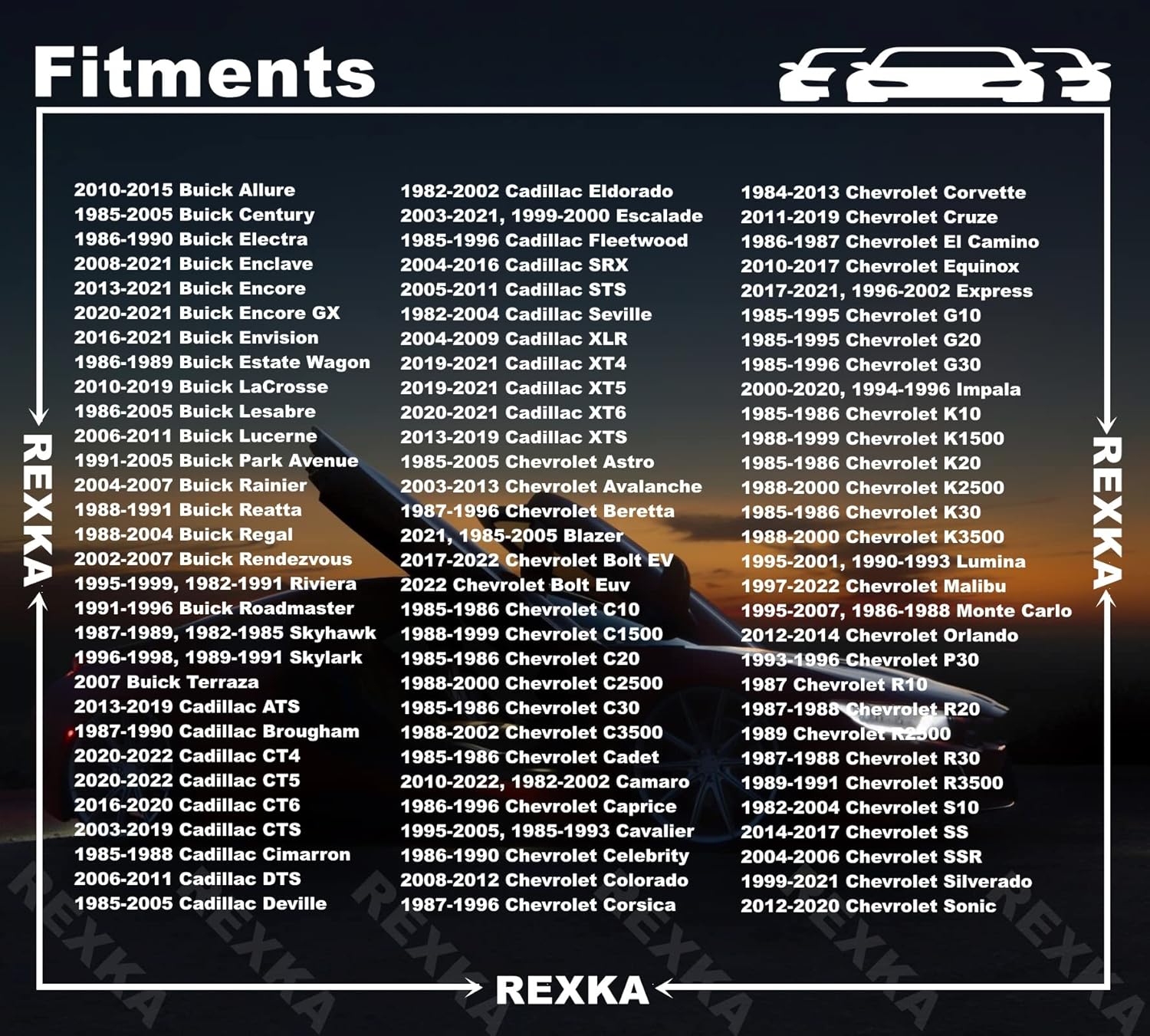 Rexka 15 piece GM hood insulation clips — view 6