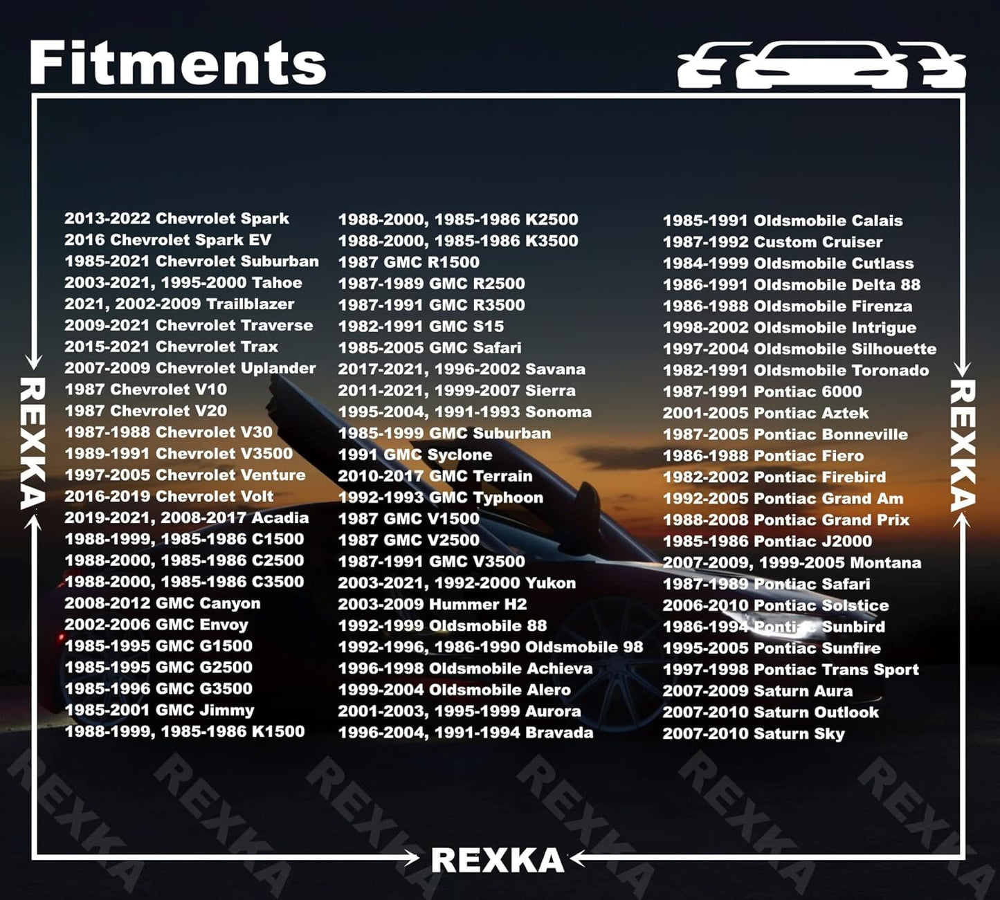 Rexka 15 piece GM hood insulation clips — view 7