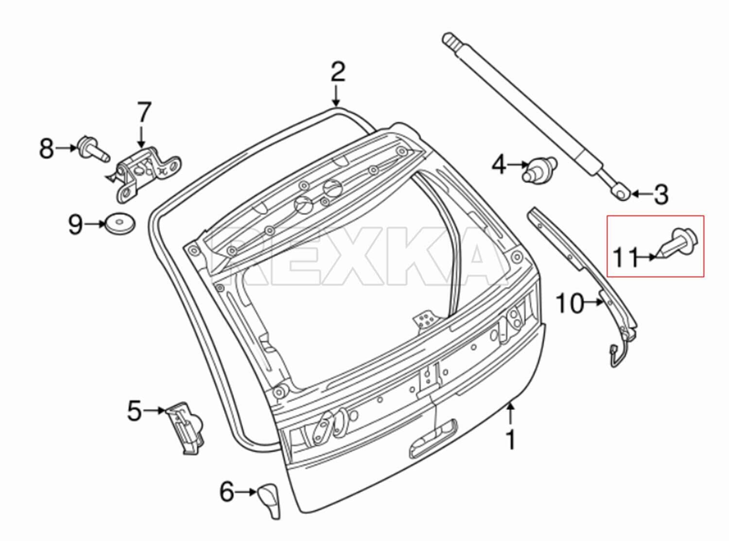 Rexka 20 piece GM Ford radiator shroud clips — view 6