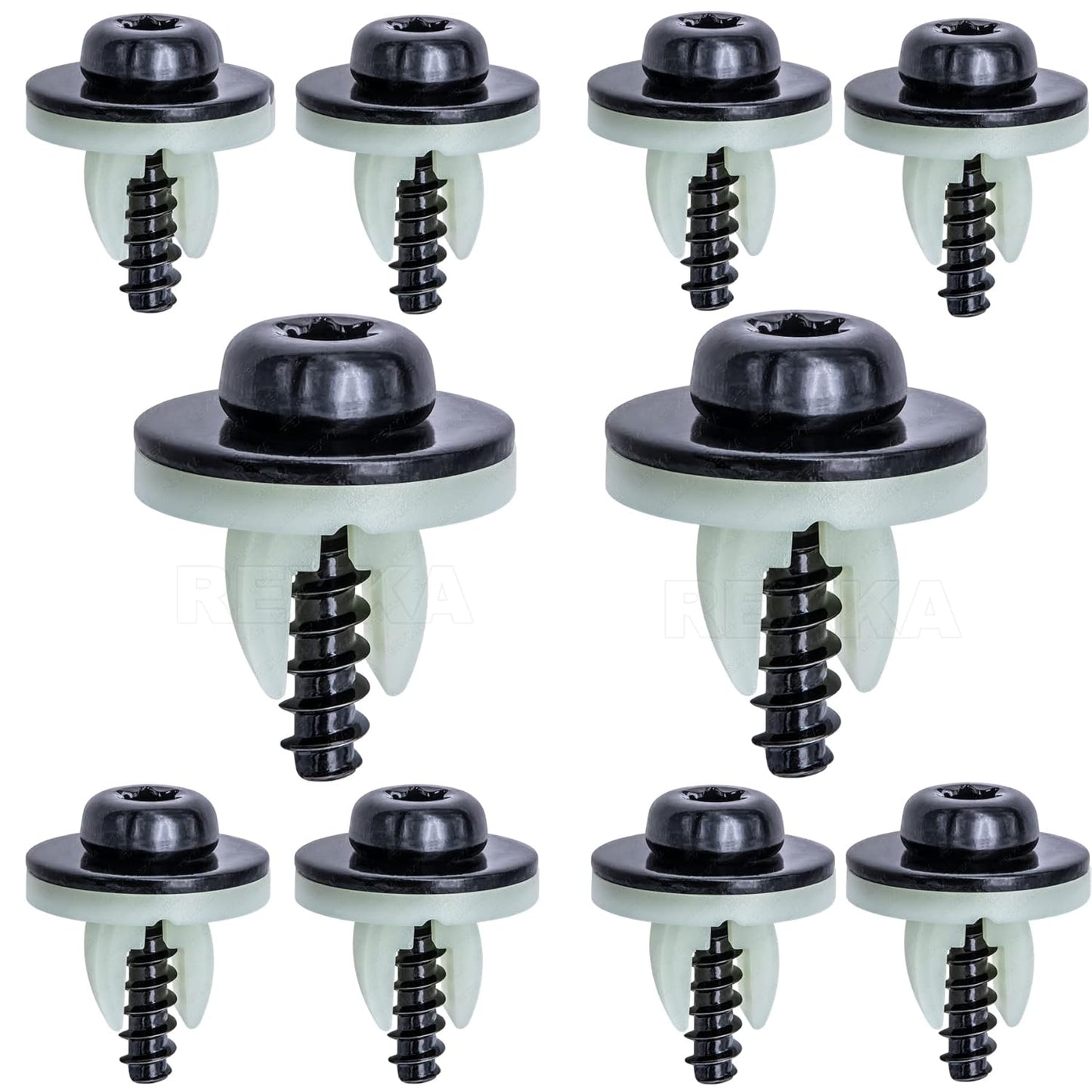 Rexka 10 set Ford splash shield screws — view 2