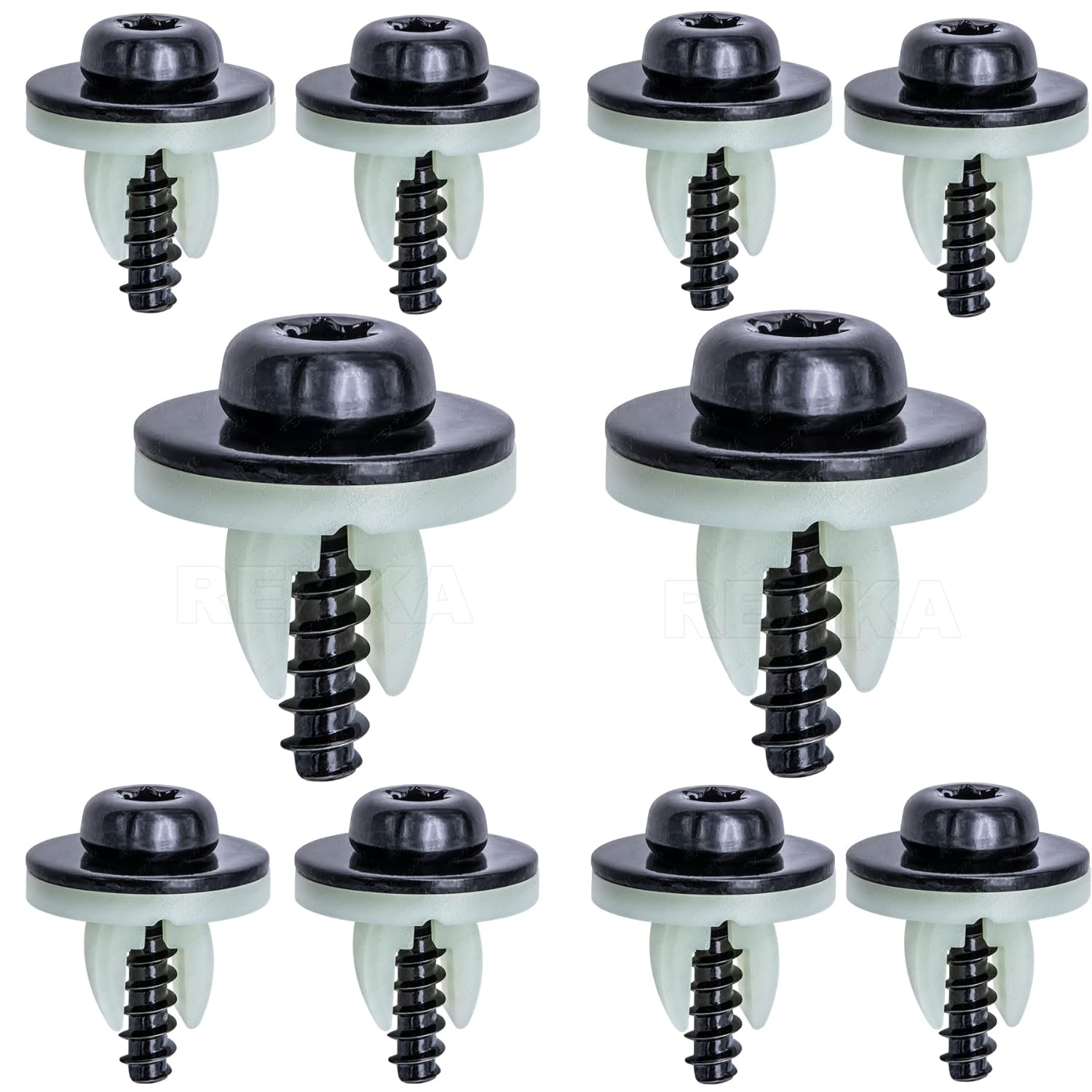 Rexka 10 set Ford splash shield screws — view 2