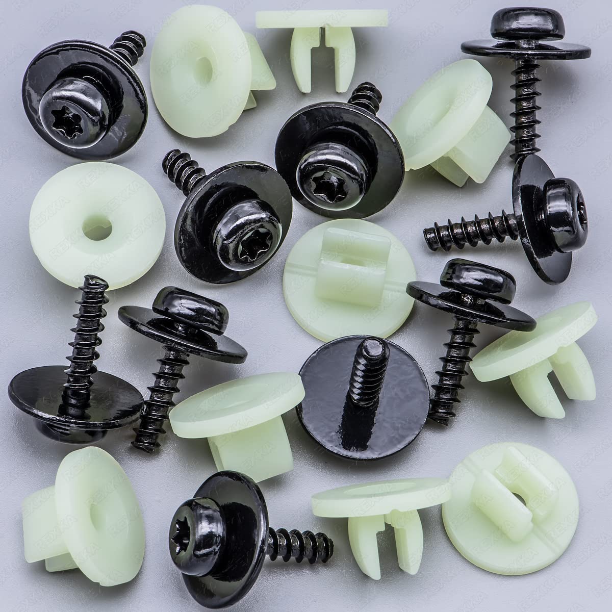 Rexka 10 set Ford splash shield screws — view 3