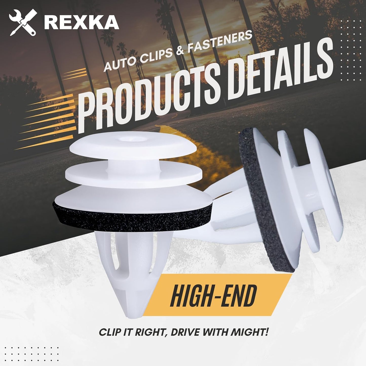 Rexka 20 piece BMW door trim clips — view 4