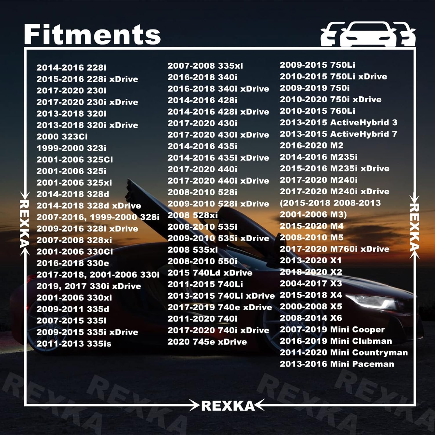 Rexka 20 piece BMW door trim clips — view 5