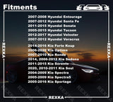 Rexka 10 piece Hyundai Kia rocker clips — view 4