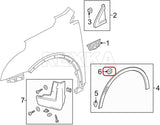 Rexka 10 piece GM rocker moulding clips — view 8
