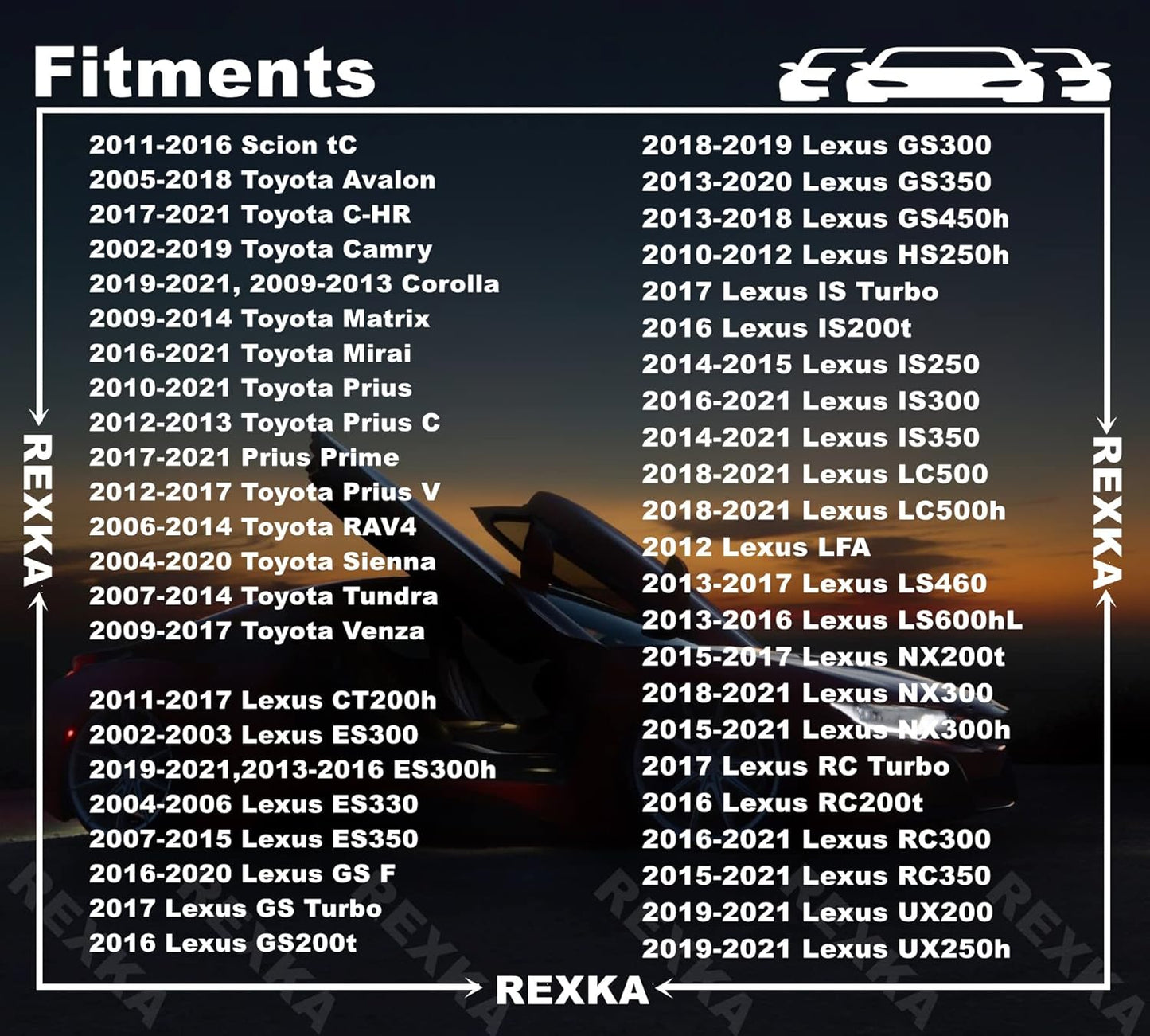Rexka 20 piece Toyota splash shield grommets — view 4