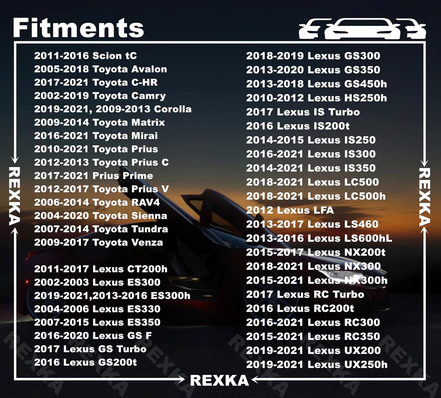 Rexka 20 piece Toyota splash shield grommets — view 4