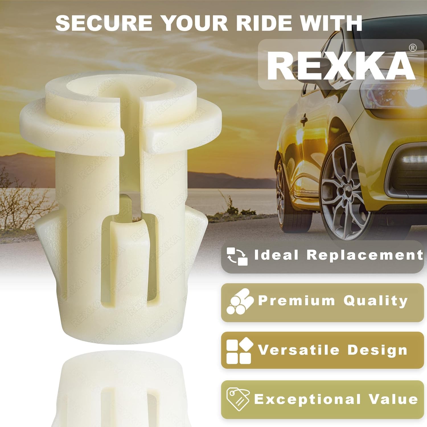 Rexka 10 piece fog lamp retainer nuts — view 5