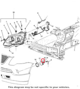 Rexka 10 piece fog lamp retainer nuts — view 6