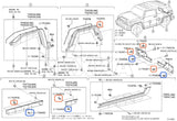 Rexka 10 set Toyota fender flare clip kit — view 5