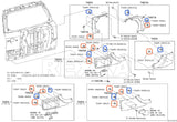 Rexka 10 set Toyota fender flare clip kit — view 6