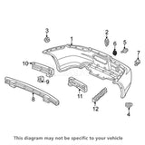 Rexka 10 piece Honda Acura bumper U nuts — view 6