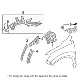 Rexka 10 piece Honda Acura bumper U nuts — view 8