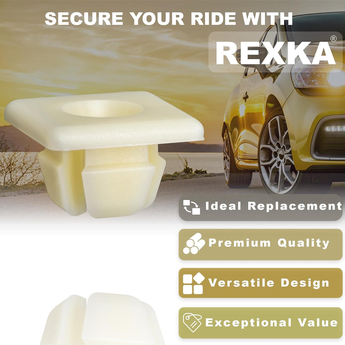 Rexka 10 piece GM licence plate nut retainers — view 6