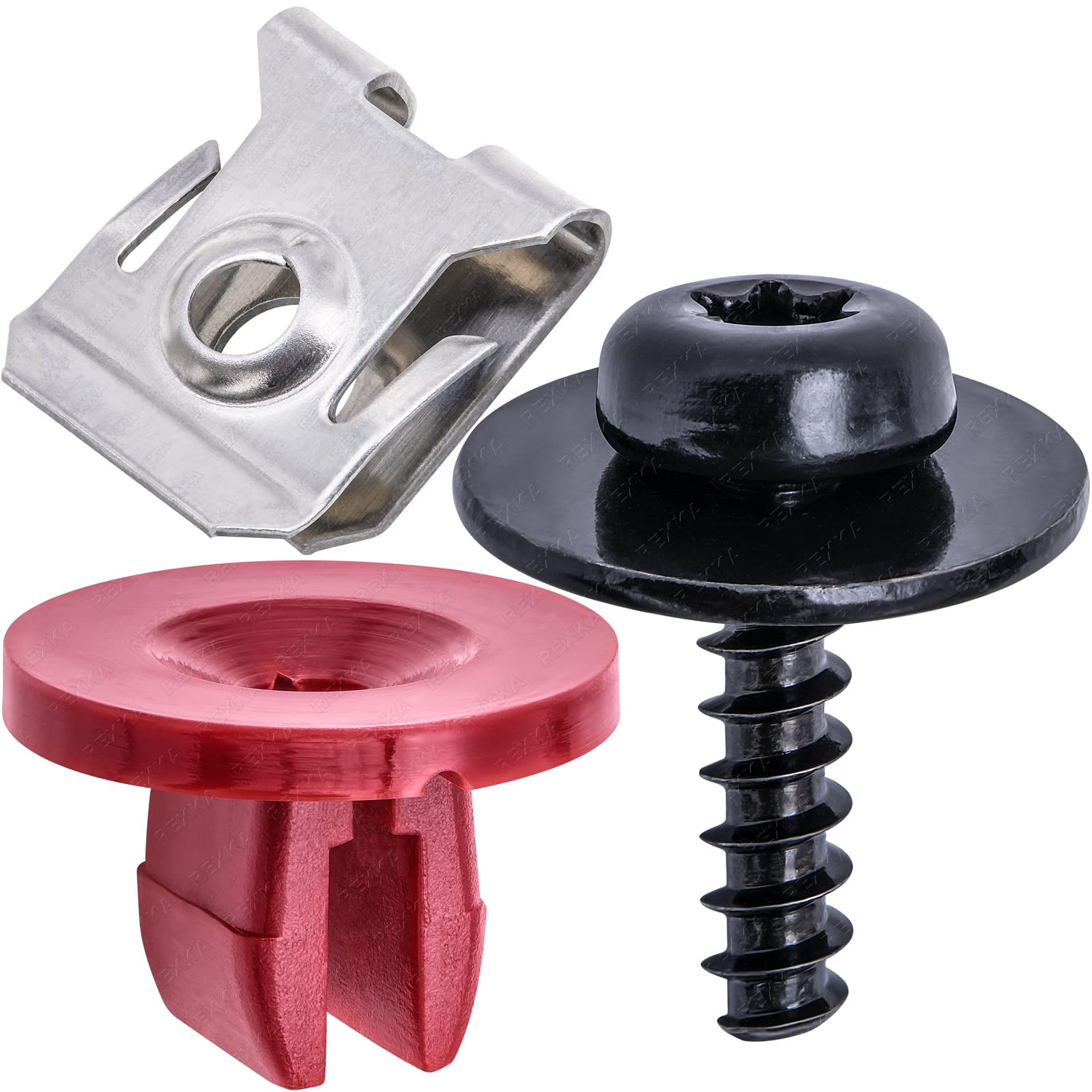 Rexka 10 set Ford splash shield screw kit — view 2