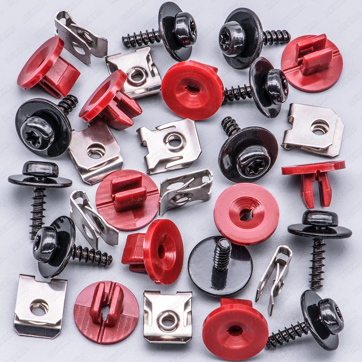 Rexka 10 set Ford splash shield screw kit — view 5