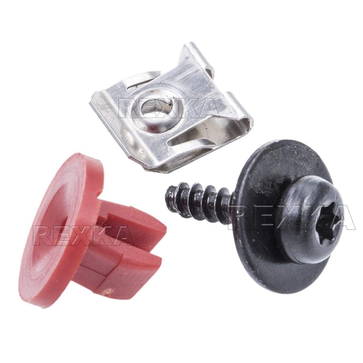 Rexka 10 set Ford splash shield screw kit — view 9