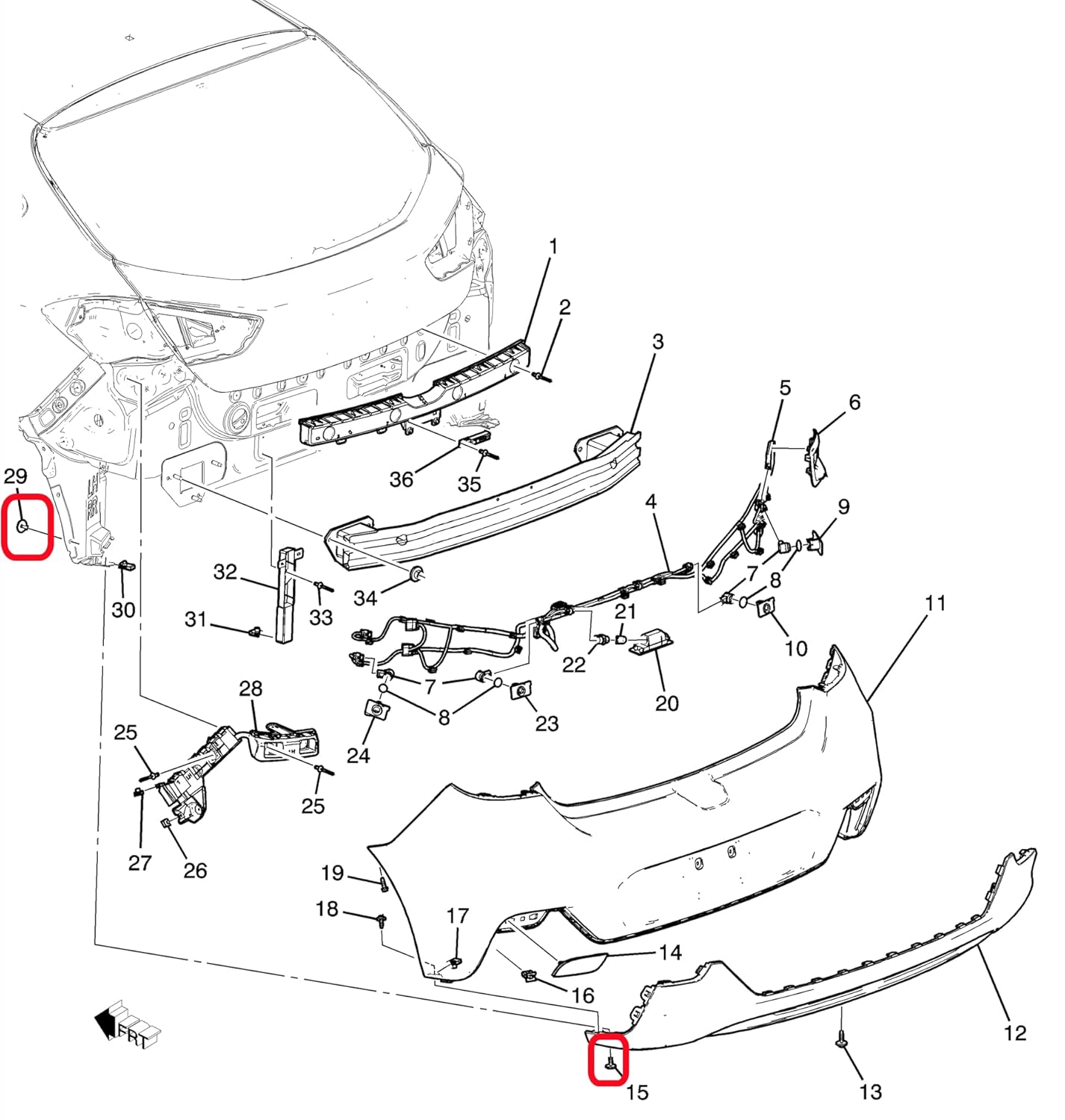 Rexka 20 piece GM fender liner bolts — view 7