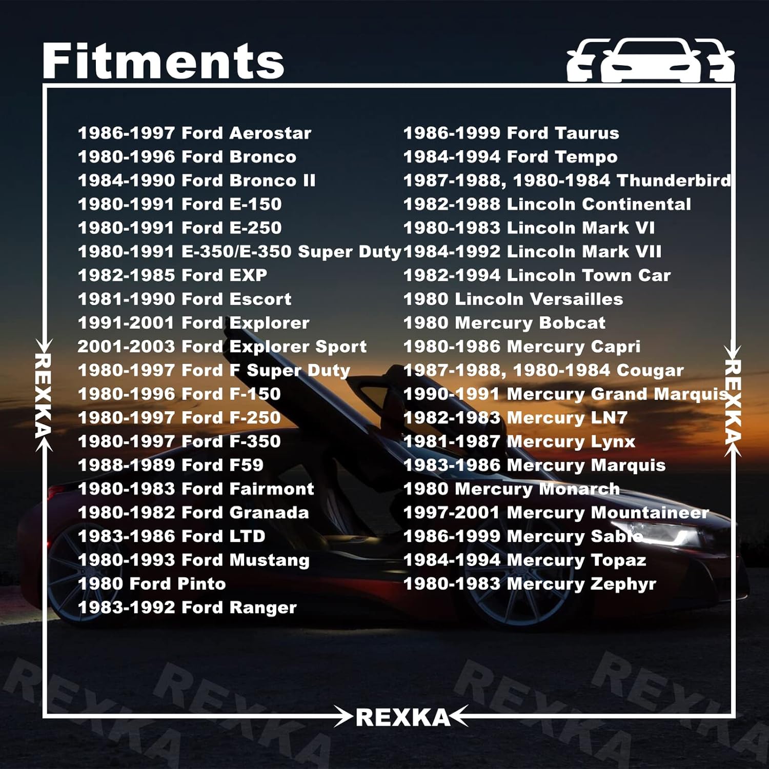 Rexka 50 piece Ford door trim clips — view 5