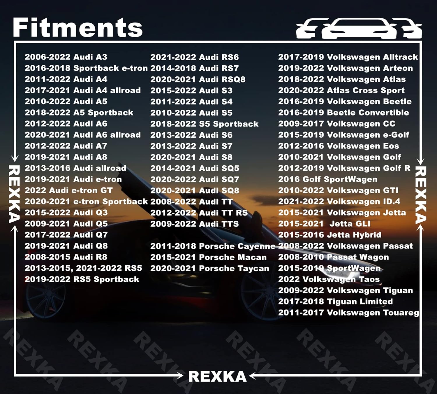 Rexka 30 piece VW Audi splash shield screws — view 4