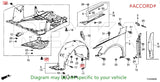 Rexka 40 piece Honda bumper grille clips — view 7