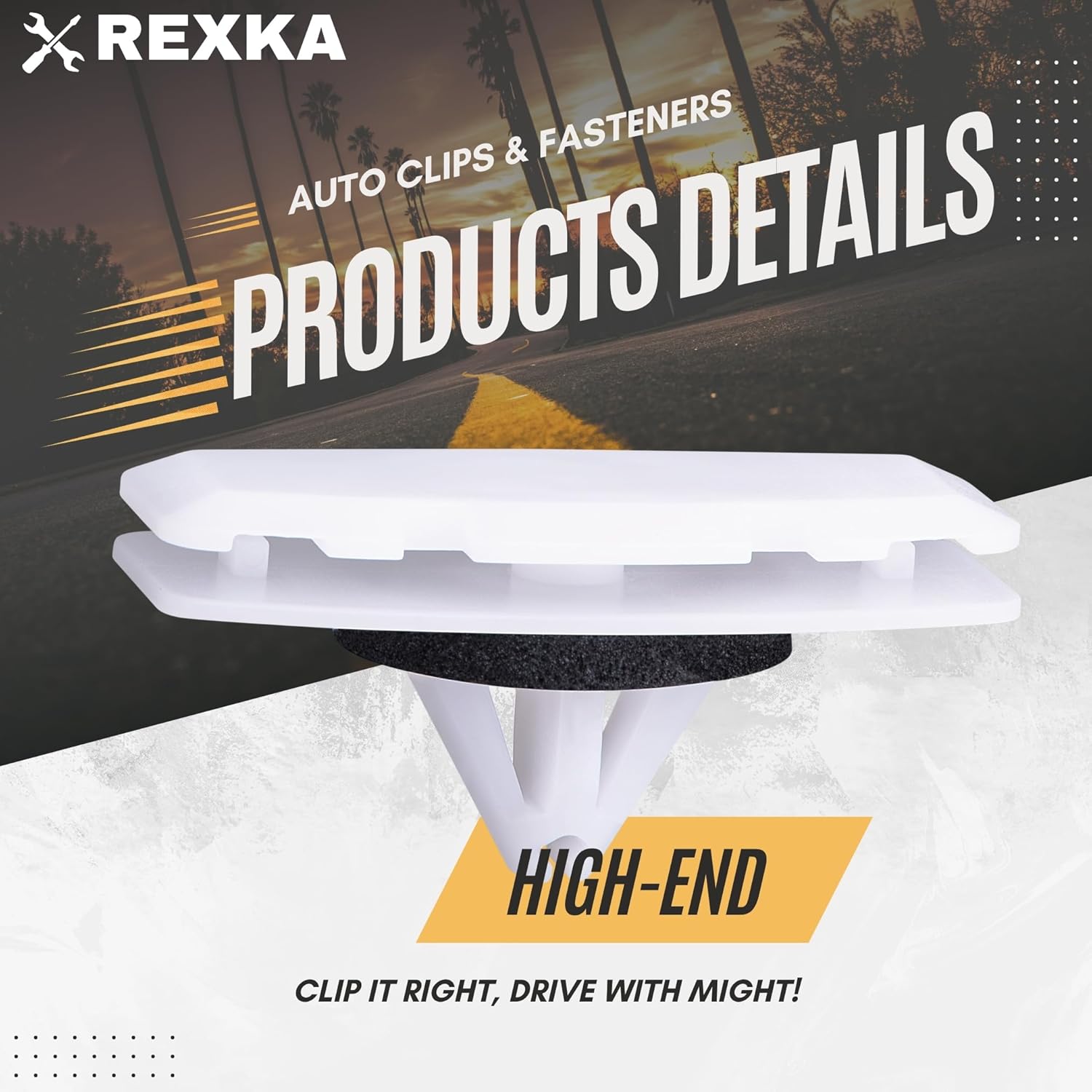 Rexka 25 piece Jeep fender flare clips — view 4