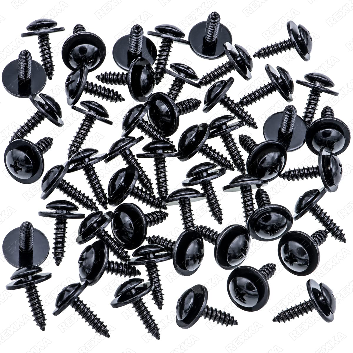 Rexka 50 piece Honda fender liner screws — view 3