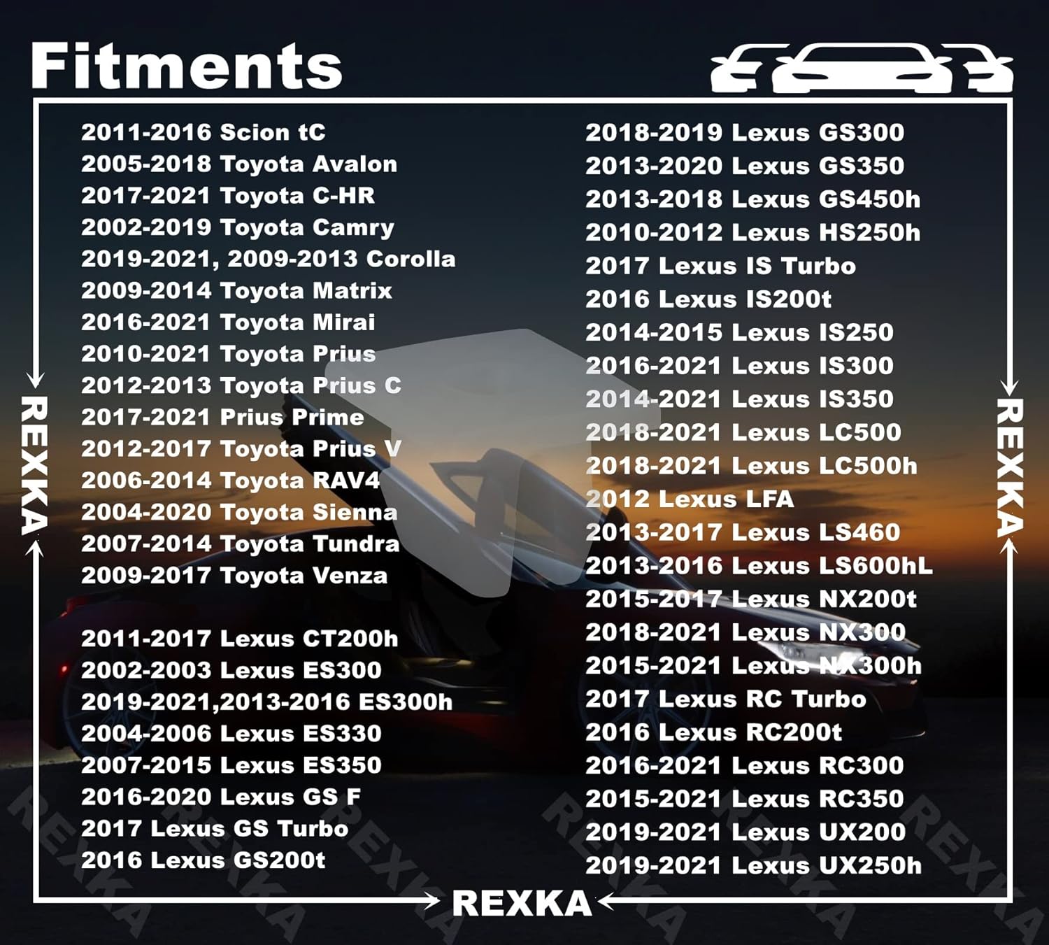 Rexka 10 set Toyota splash shield screw kit — view 4