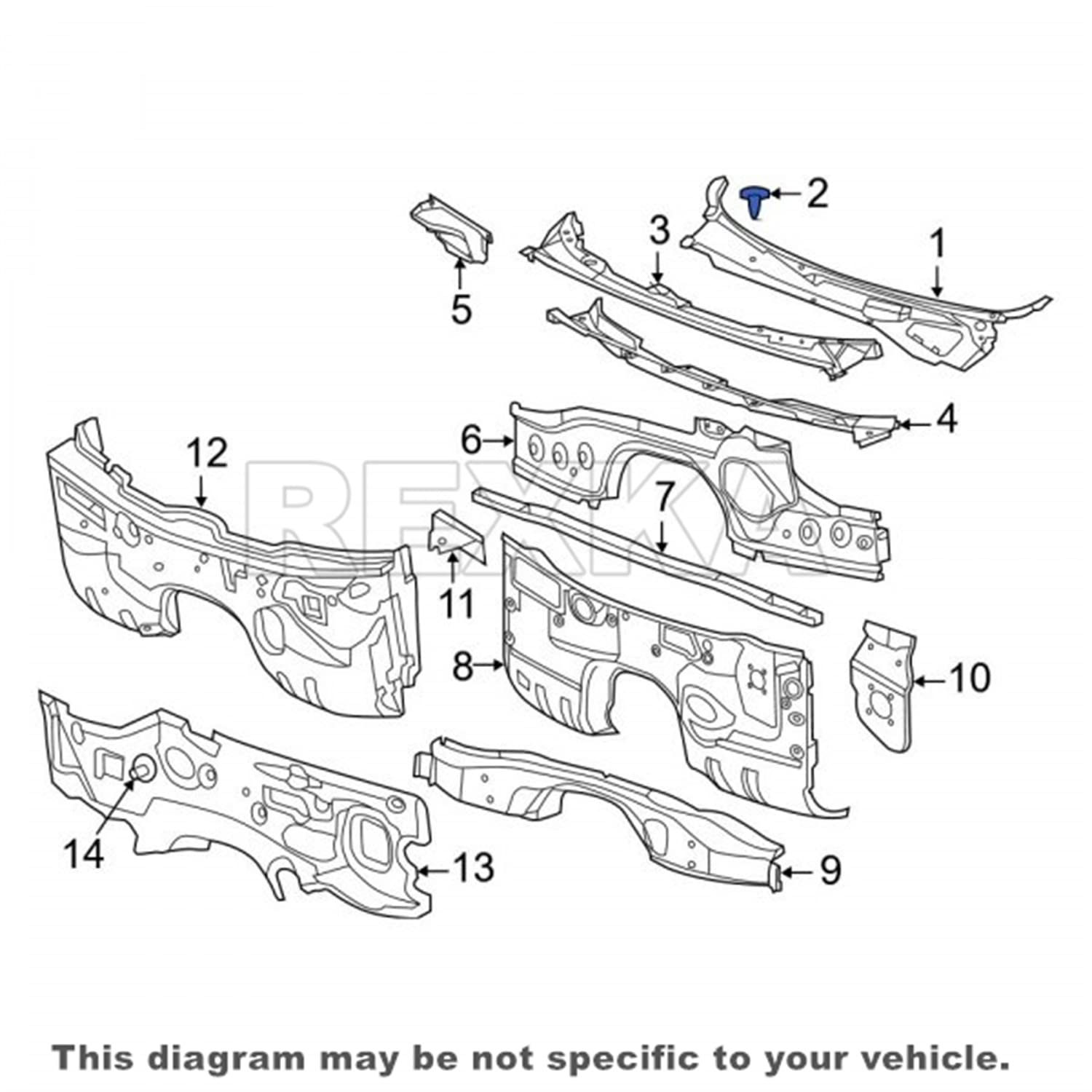 Rexka 30 piece Jeep fender liner clips — view 7