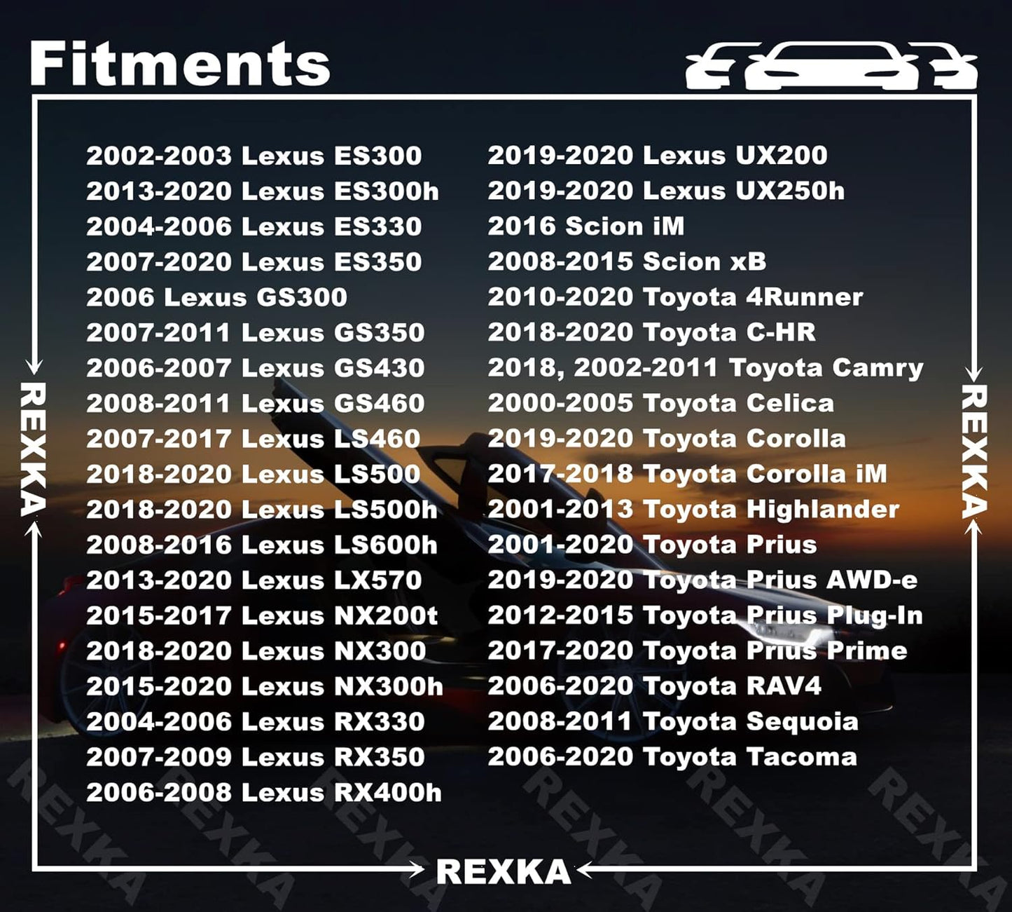 Rexka 10 piece Toyota fuel door rivets — view 4