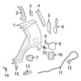 Rexka 10 piece Toyota fuel door rivets — view 6