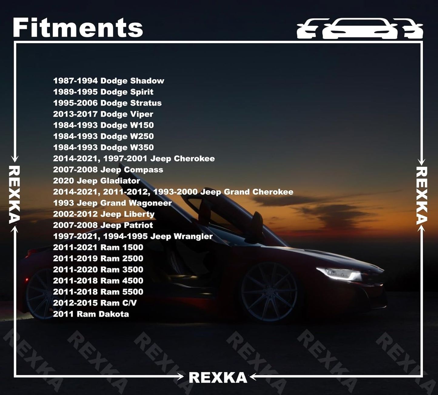 Rexka 30 piece Jeep fender push pin clips — view 7