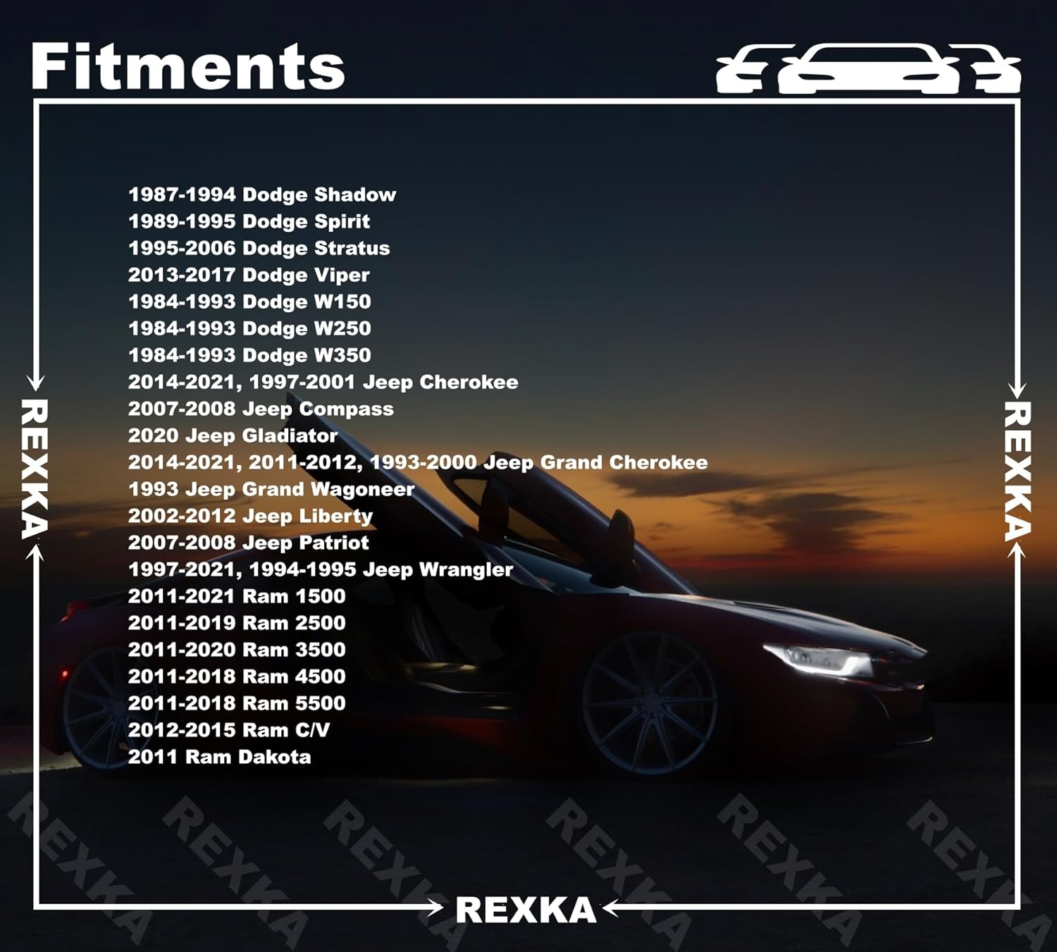 Rexka 30 piece Jeep fender push pin clips — view 7
