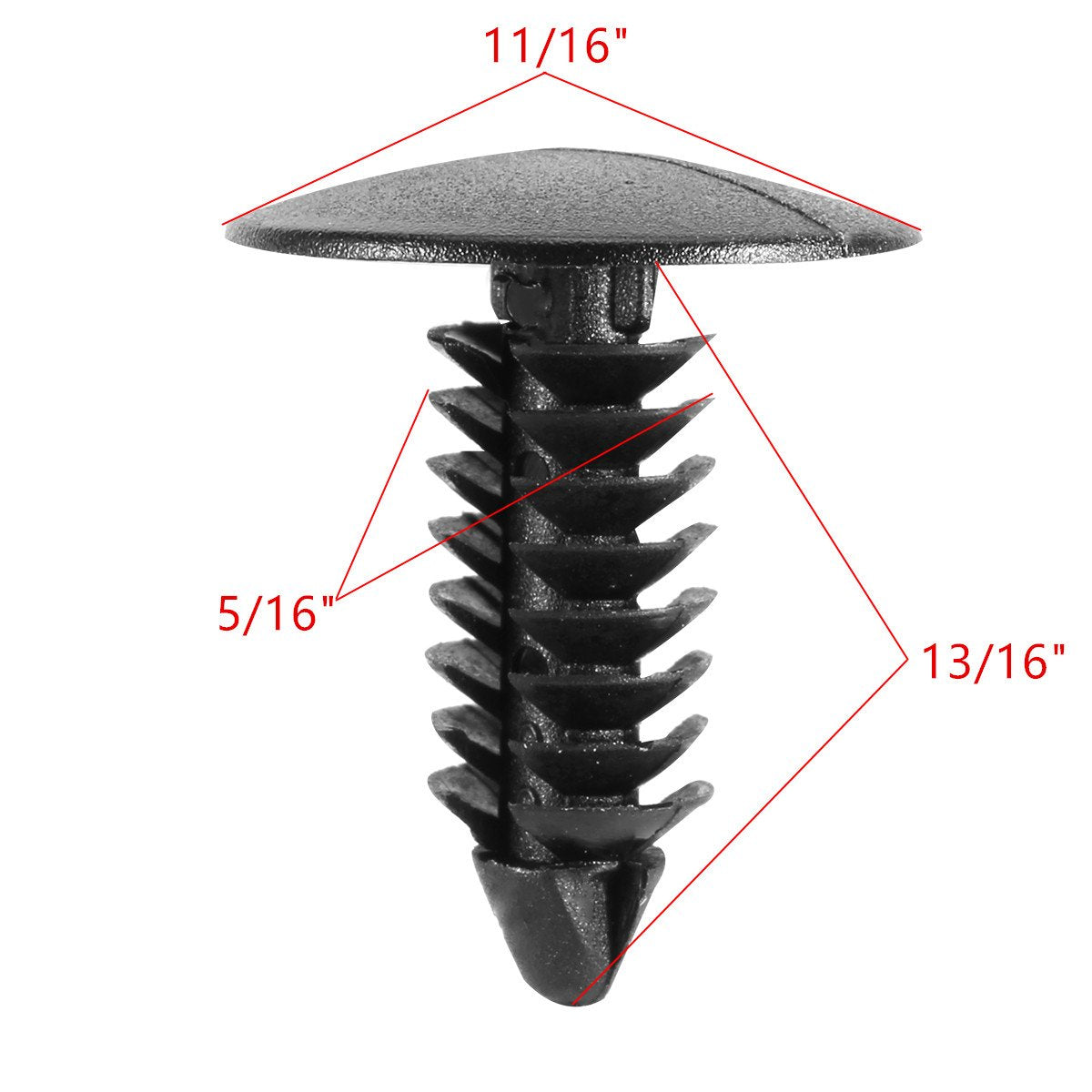 Rexka 30 piece Jeep fender push pin clips — view 8