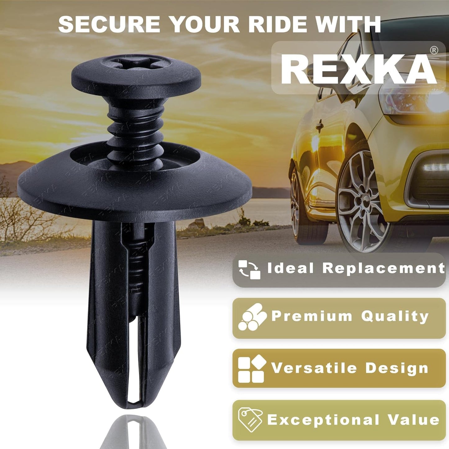 Rexka 30 piece Ford fender liner clips — view 4