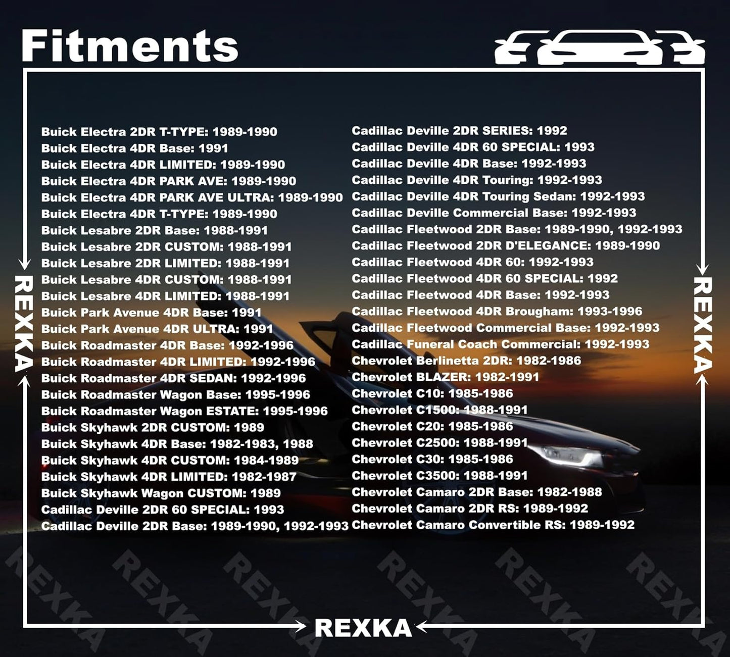 Rexka 50 piece GM door trim clips — view 5