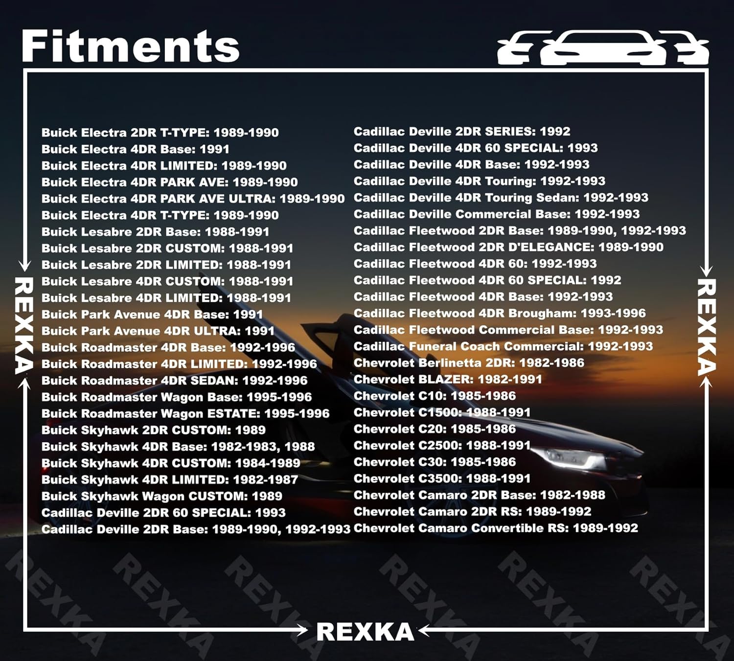 Rexka 50 piece GM door trim clips — view 5