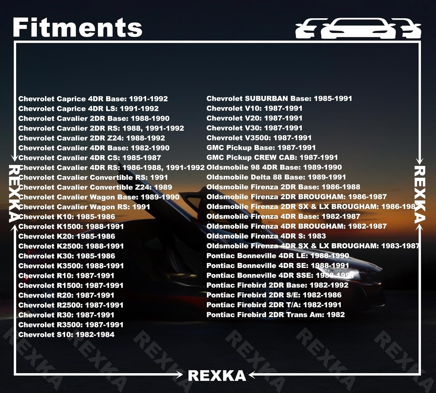 Rexka 50 piece GM door trim clips — view 6