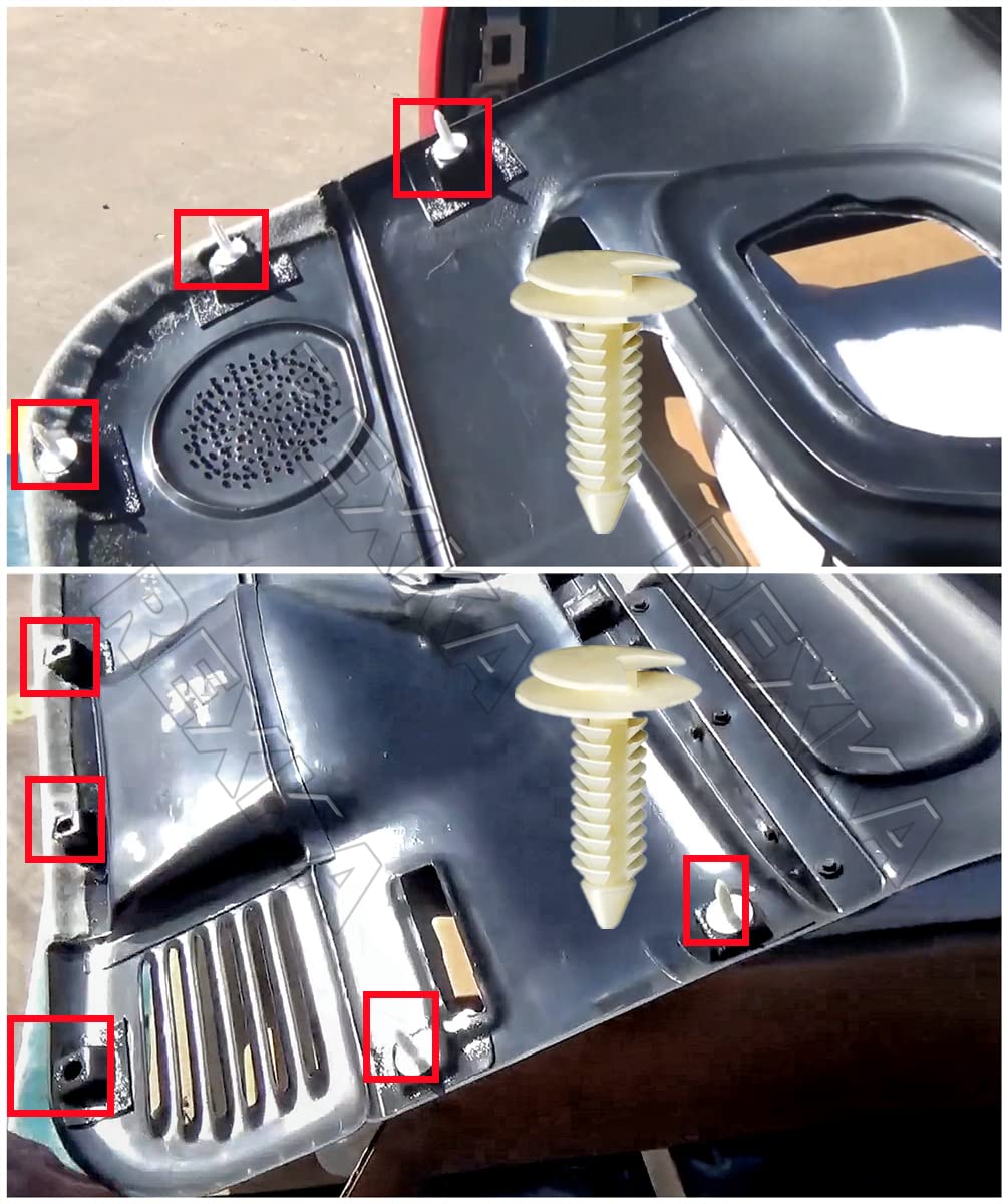 Rexka 50 piece GM door trim clips — view 8