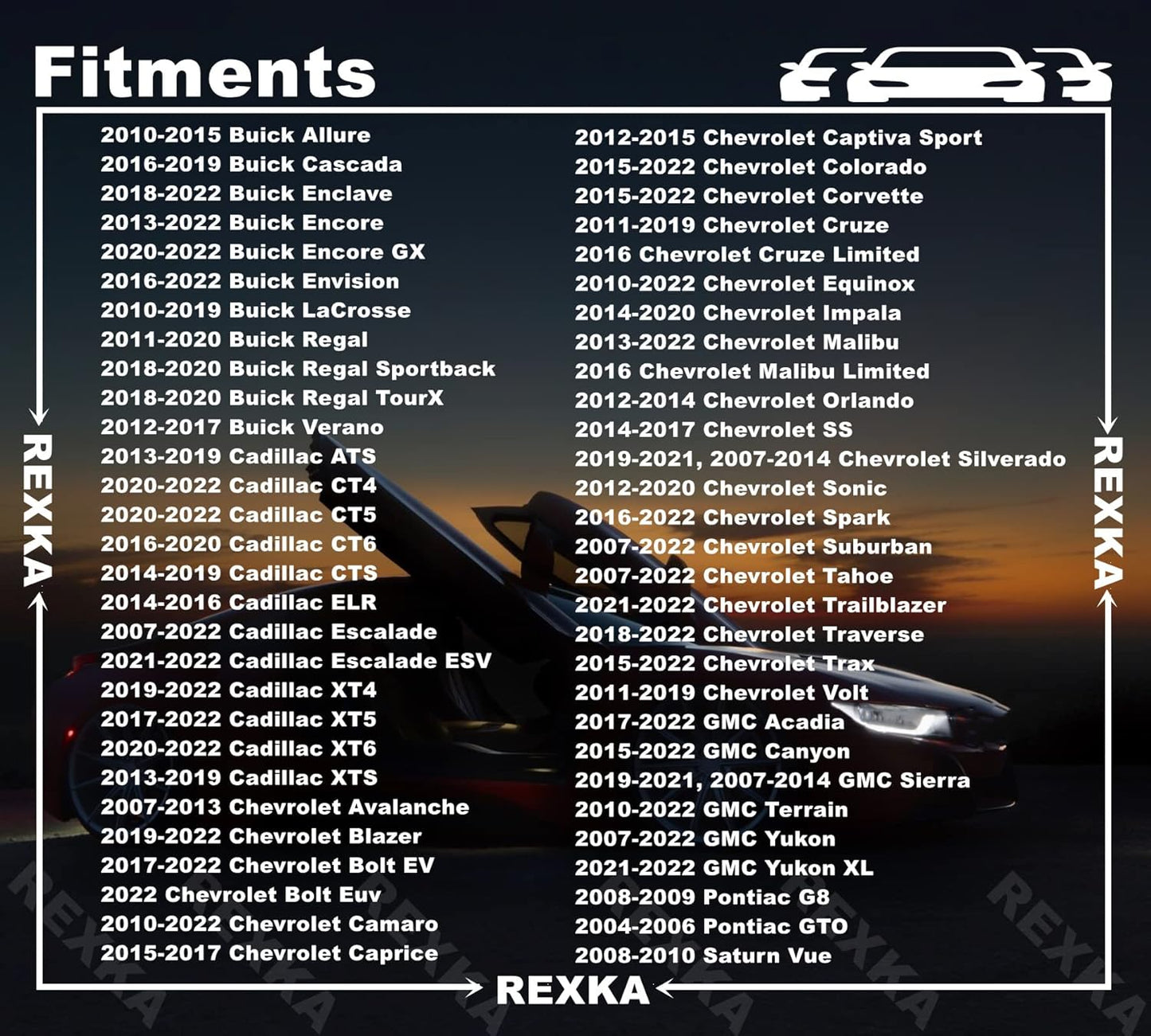 Rexka 40 piece GM fender flare clips — view 4