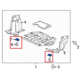 Rexka 15 set Honda fender liner screw kit — view 7